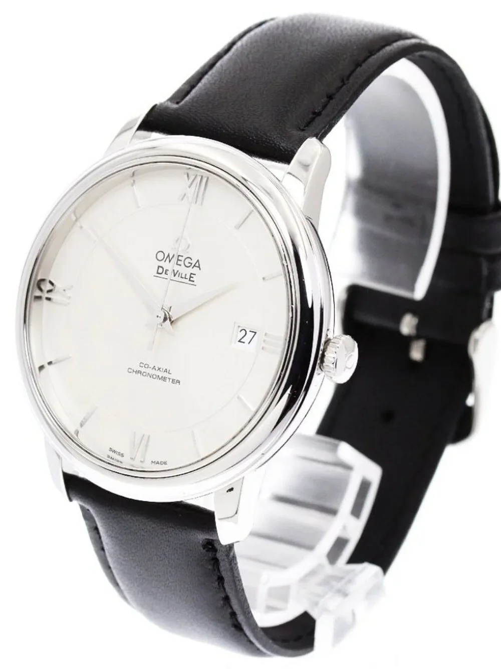 OMEGA De Ville Prestige Coaxial 424.13.40.20.02.001 Silver Dial AT Men's_968947